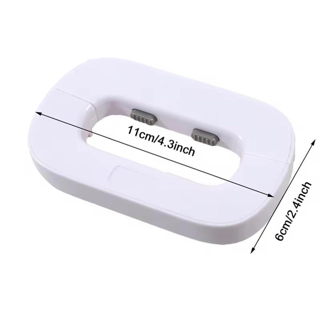 White Compact Drawer Lock for Home Security