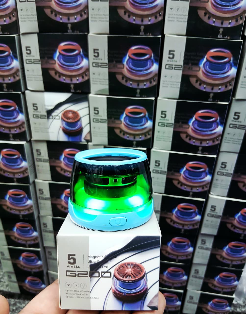 G200 Magnetic RGB Bluetooth Speaker, 5W Sound With Phone Stand