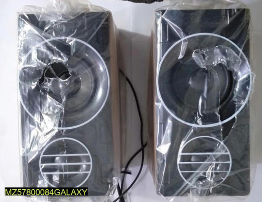 USB Woofer Speaker Black ABS Plastic Compact