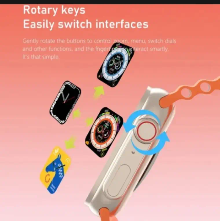 Ultra Smart Watch Bundle – 7 Straps, Calls & Fitness