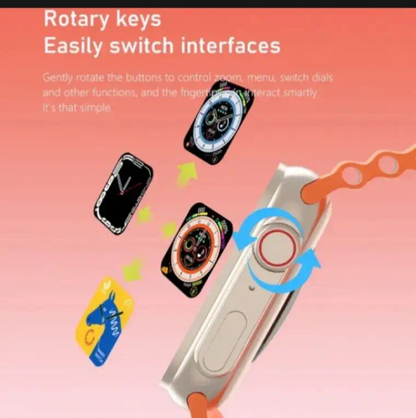 Ultra Smart Watch Bundle – 7 Straps, Calls & Fitness