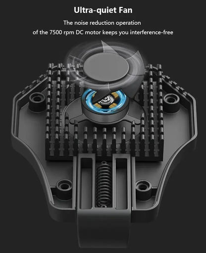 Premium Phone Cooler with Silent Cooling for Gaming & Work