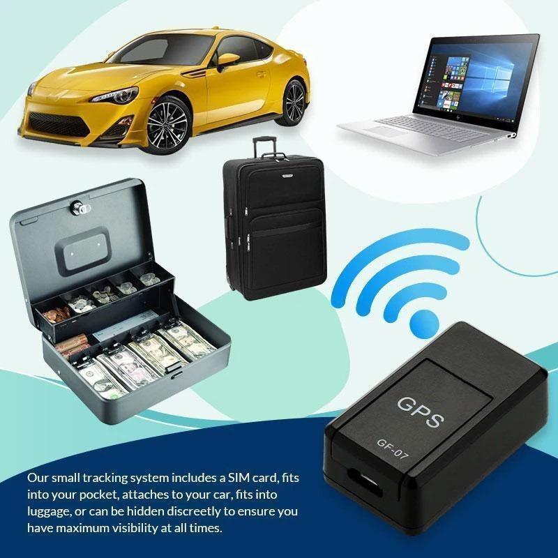 Compact GPS Tracker for Cars Black ABS Real Time Monitoring