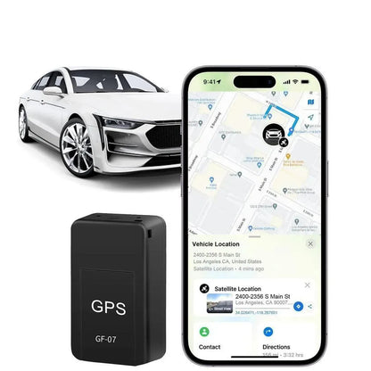 Compact GPS Tracker for Cars Black ABS Real Time Monitoring