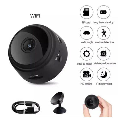 WiFi Remote Surveillance Camera Black ABS Lightweight