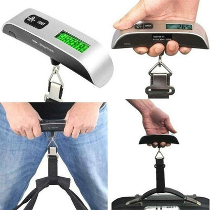 Portable Digital Luggage Scale LCD Display Travel Weight Measure