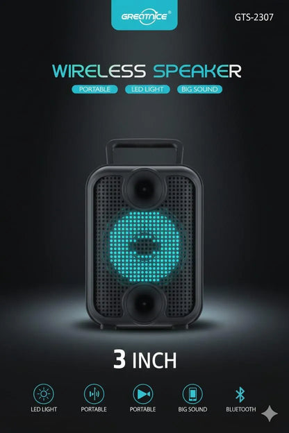 Wireless Bluetooth Speaker with Bluetooth 5.0 & LED Control