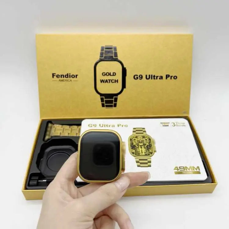 G9 Ultra Pro Gold Edition Smart Watch with Qdfit App