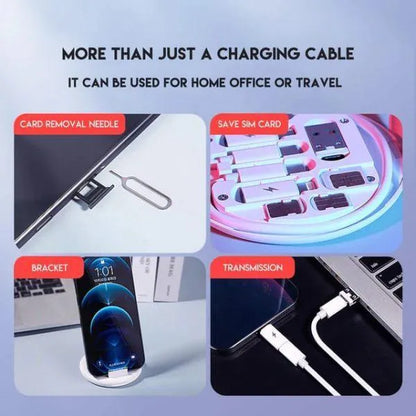 5-in-1 60W Fast Charging Cable Set Black