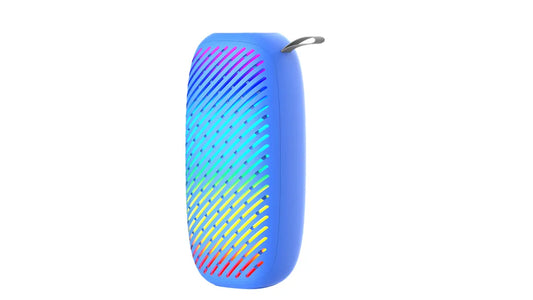 Portable Bluetooth Speaker with LED Lights & Fast Charging - Pink