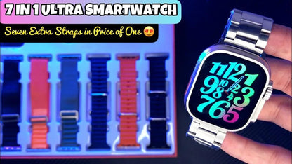 7-in-1 Smart Watch with Heart Rate & Blood Pressure Monitor