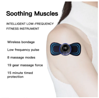 Pulse Neck Pain Relief EMS Butterfly Mini Body Massager