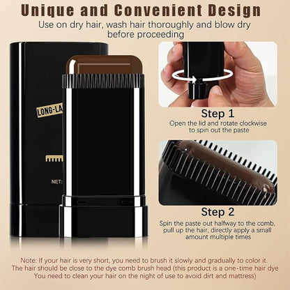 Waterproof Black Hair Comb Dye – Long Lasting & Safe