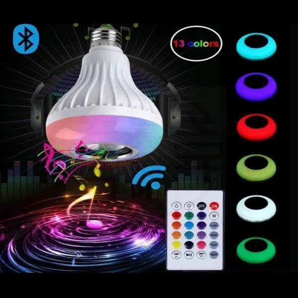 Multicolor LED Bulb with Bluetooth Speaker 12W