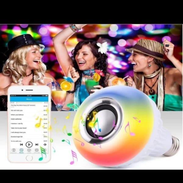 Multicolor LED Bulb with Bluetooth Speaker 12W