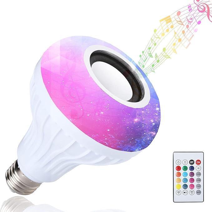 Multicolor LED Bulb with Bluetooth Speaker 12W
