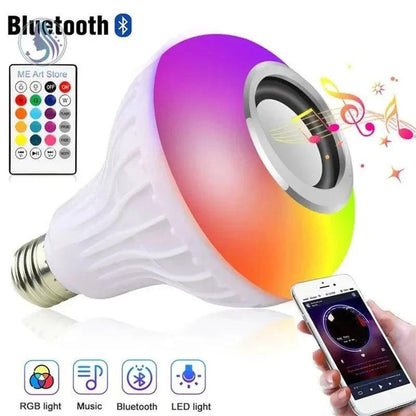 Multicolor LED Bulb with Bluetooth Speaker 12W