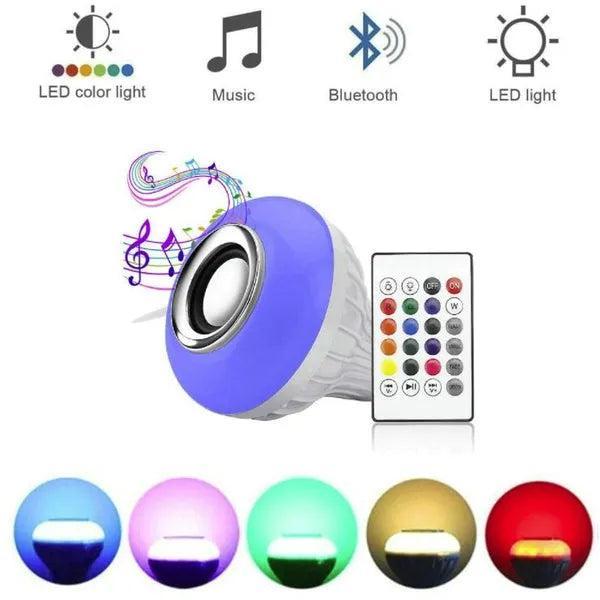 Multicolor LED Bulb with Bluetooth Speaker 12W