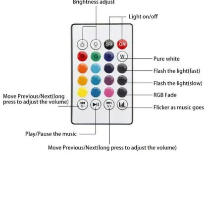 Multicolor LED Bulb with Bluetooth Speaker 12W
