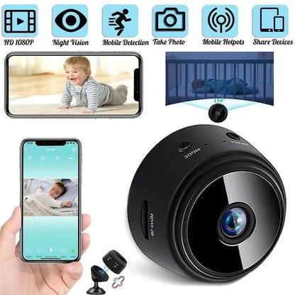 WiFi Remote Surveillance Camera Black ABS Lightweight