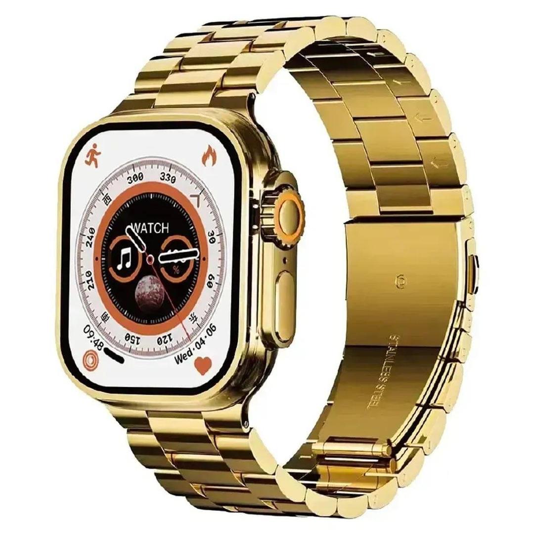 Health Smart Watch, Gold & Orange, Bluetooth 5.3 Fitness Tracker