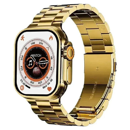 Health Smart Watch, Gold & Orange, Bluetooth 5.3 Fitness Tracker