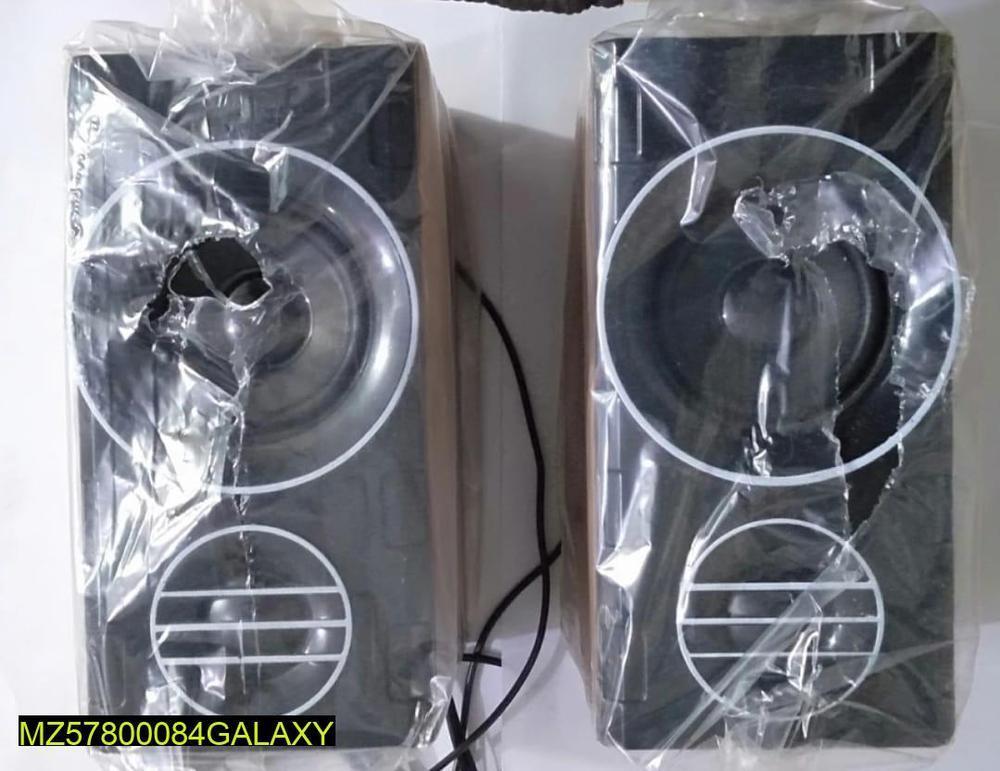 USB Woofer Speaker Black ABS Plastic Compact
