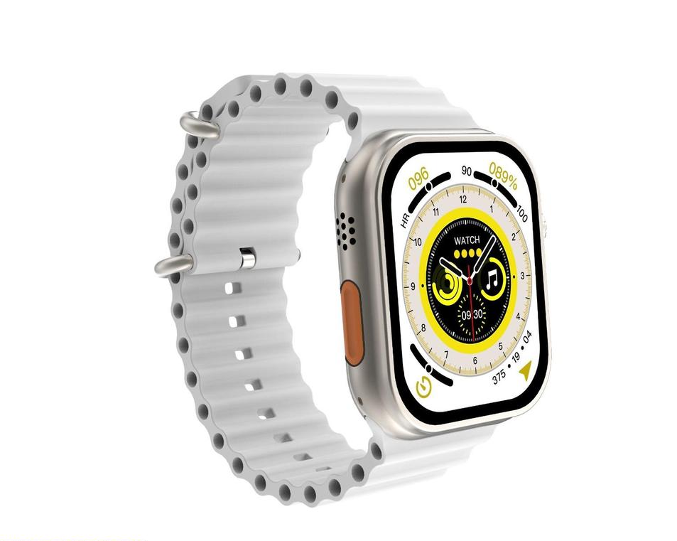 T800 Ultra Smart Watch Silver Fast Charging IP65 Waterproof