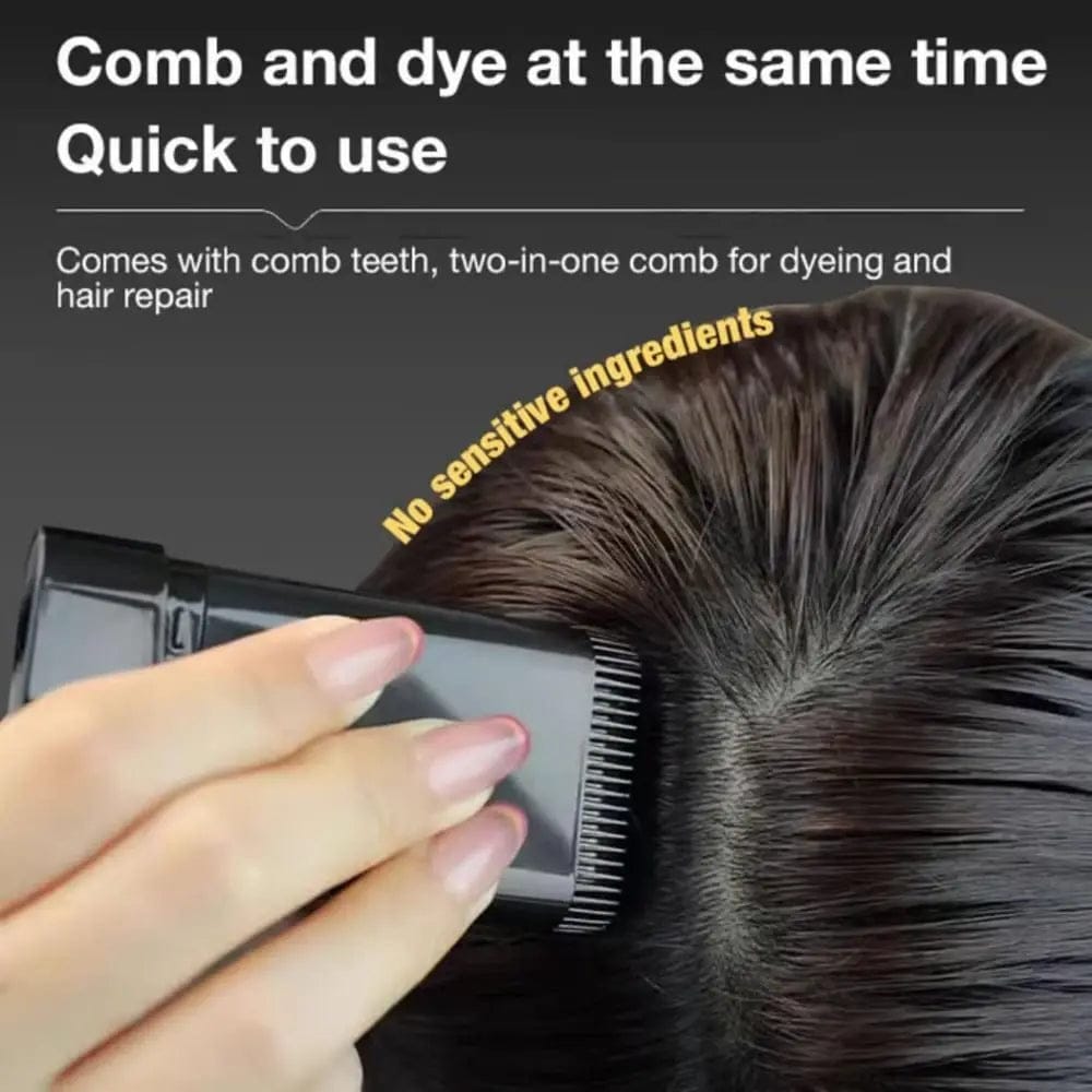Waterproof Black Hair Comb Dye – Long Lasting & Safe