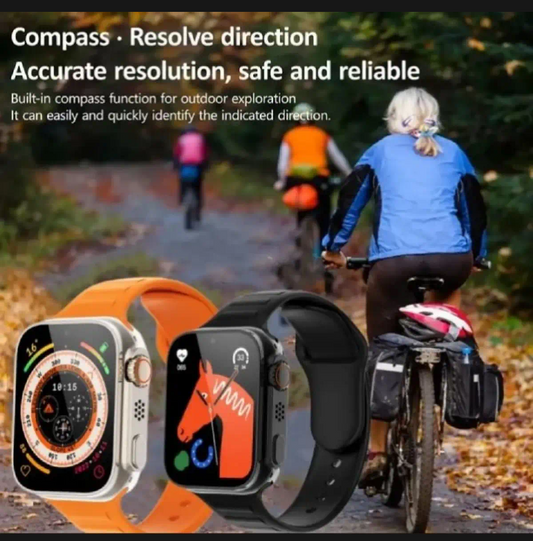 Ultra Smart Watch Bundle – 7 Straps, Calls & Fitness