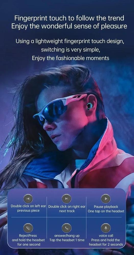 Gaming Earbuds HD Sound Black Blue Bluetooth 5.1