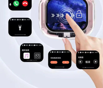 Wireless Transparent Earbuds with Smart Touch Controls