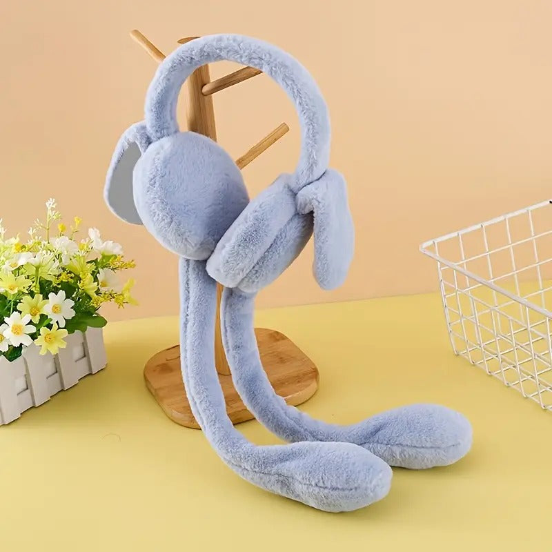 Cute Bunny Cap Headphone – Plush Winter Ear Muff For Women