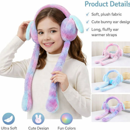 Cute Bunny Cap Headphone – Plush Winter Ear Muff For Women