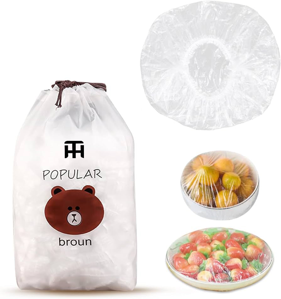 Disposable Food Cover 100Pcs + Metal Dishwashing Rug Combo Deal