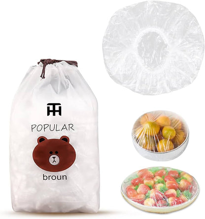 Disposable Food Cover 100Pcs + Metal Dishwashing Rug Combo Deal