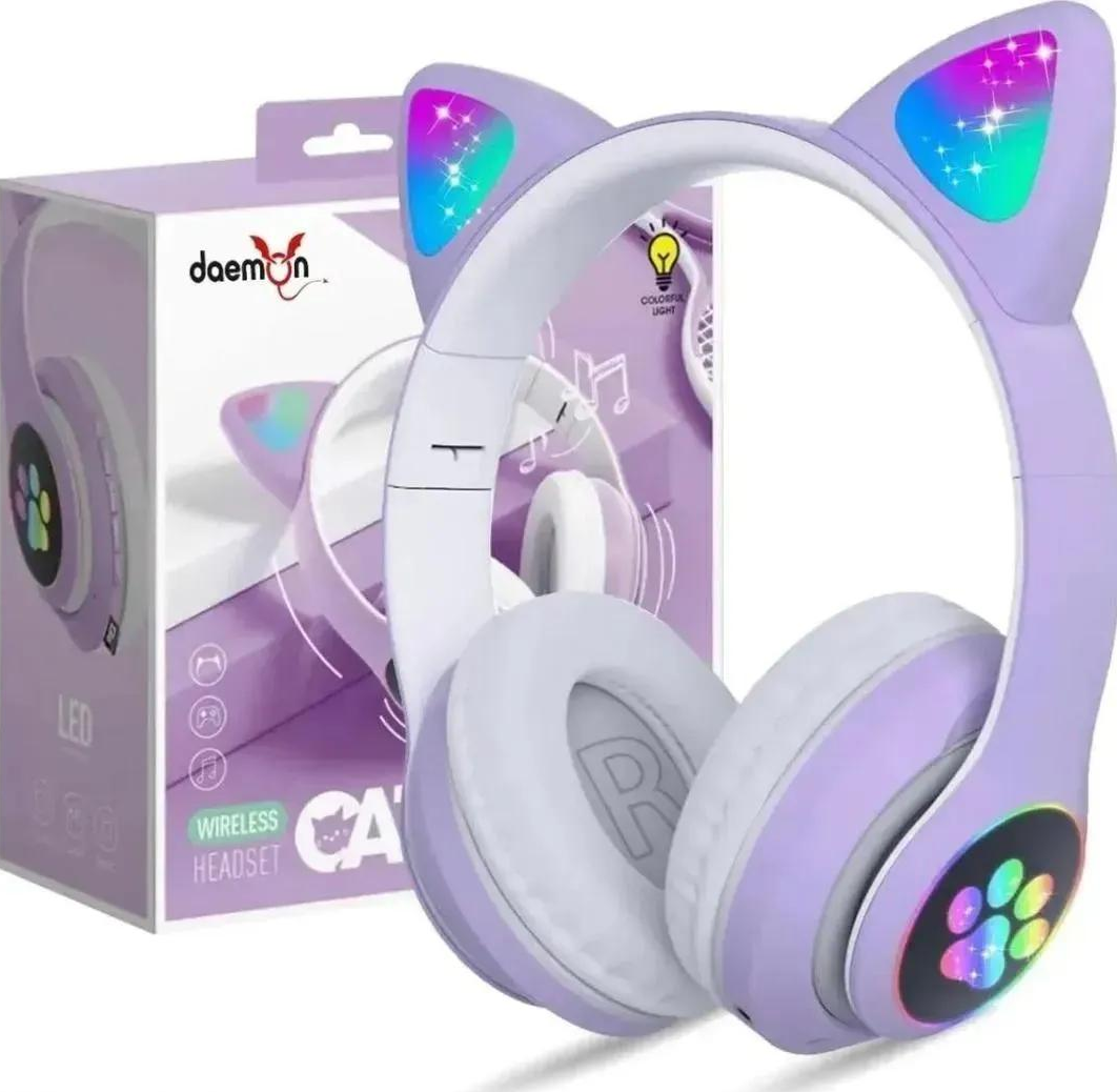 Cat Ear LED Headphones Multicolor ABS for Teens Young Adults