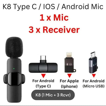 Wireless Type-C Mic for Vlogging & Streaming