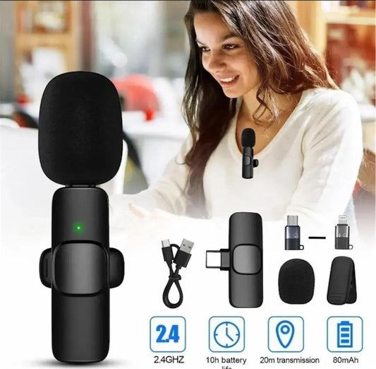 Wireless Type-C Mic for Vlogging & Streaming