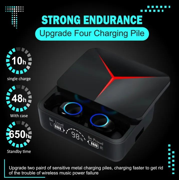 M90 Pro Gaming Earbuds – Bluetooth 5.3 With ENC Noise Reduction