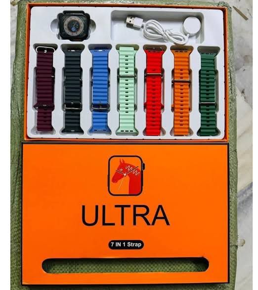 Ultra Smart Watch Bundle – 7 Straps, Calls & Fitness