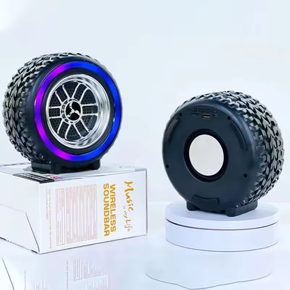 X-502 RGB Wheel Speaker With Subwoofer, USB & BT Playback