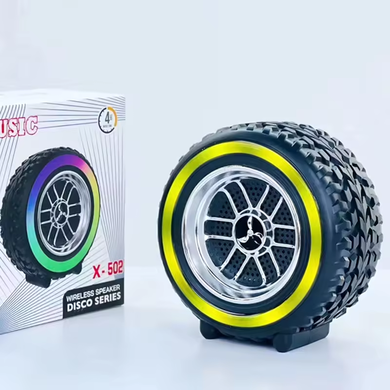 X-502 RGB Wheel Speaker With Subwoofer, USB & BT Playback