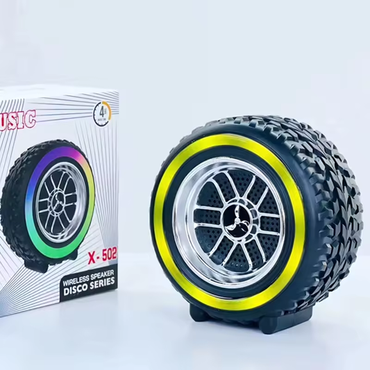 X-502 RGB Wheel Speaker With Subwoofer, USB & BT Playback