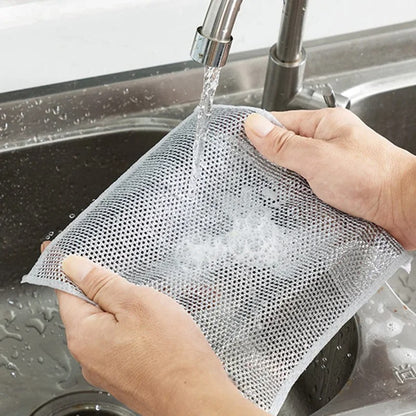 Disposable Food Cover 100Pcs + Metal Dishwashing Rug Combo Deal