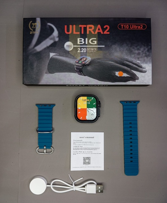 T10 Ultra 2 Smart Watch with Bluetooth Calling & Heart Rate Monitor