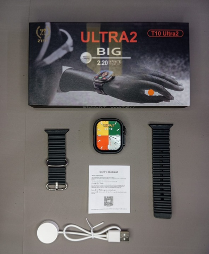 T10 Ultra 2 Smart Watch with Bluetooth Calling & Heart Rate Monitor