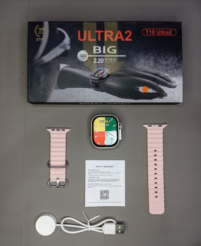 T10 Ultra 2 Smart Watch with Bluetooth Calling & Heart Rate Monitor