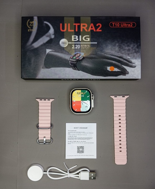T10 Ultra 2 Smart Watch with Bluetooth Calling & Heart Rate Monitor