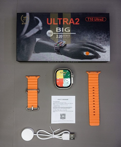 T10 Ultra 2 Smart Watch with Bluetooth Calling & Heart Rate Monitor